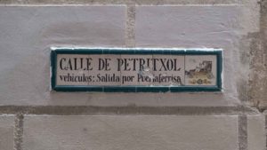 Placa del carrer Petritxol