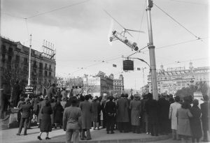 Moment de l'accident de l'autogir (Josep Maria Sagarra / ANC)